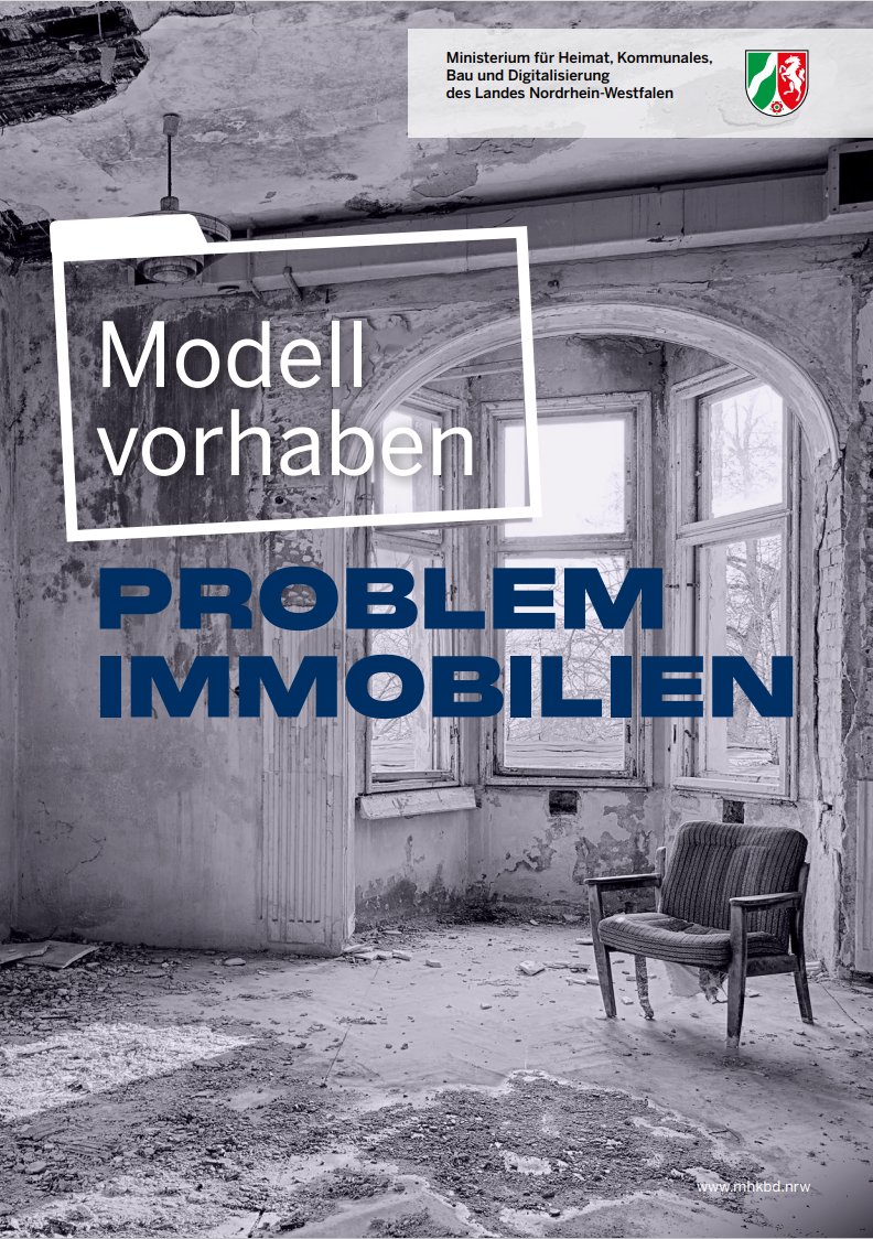 Titelseite der Broschüre Problemimmobilien