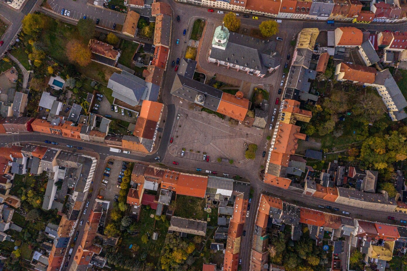 Blick auf Rosswein von der vertikalen