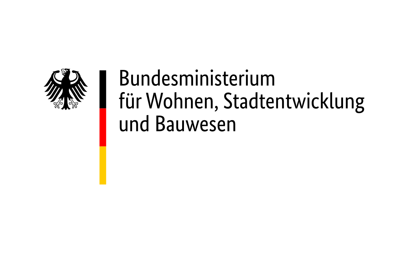 Zu sehen ist das Logo des Ministeriums für Wohnen, Stadtentwicklung und Bauwesen